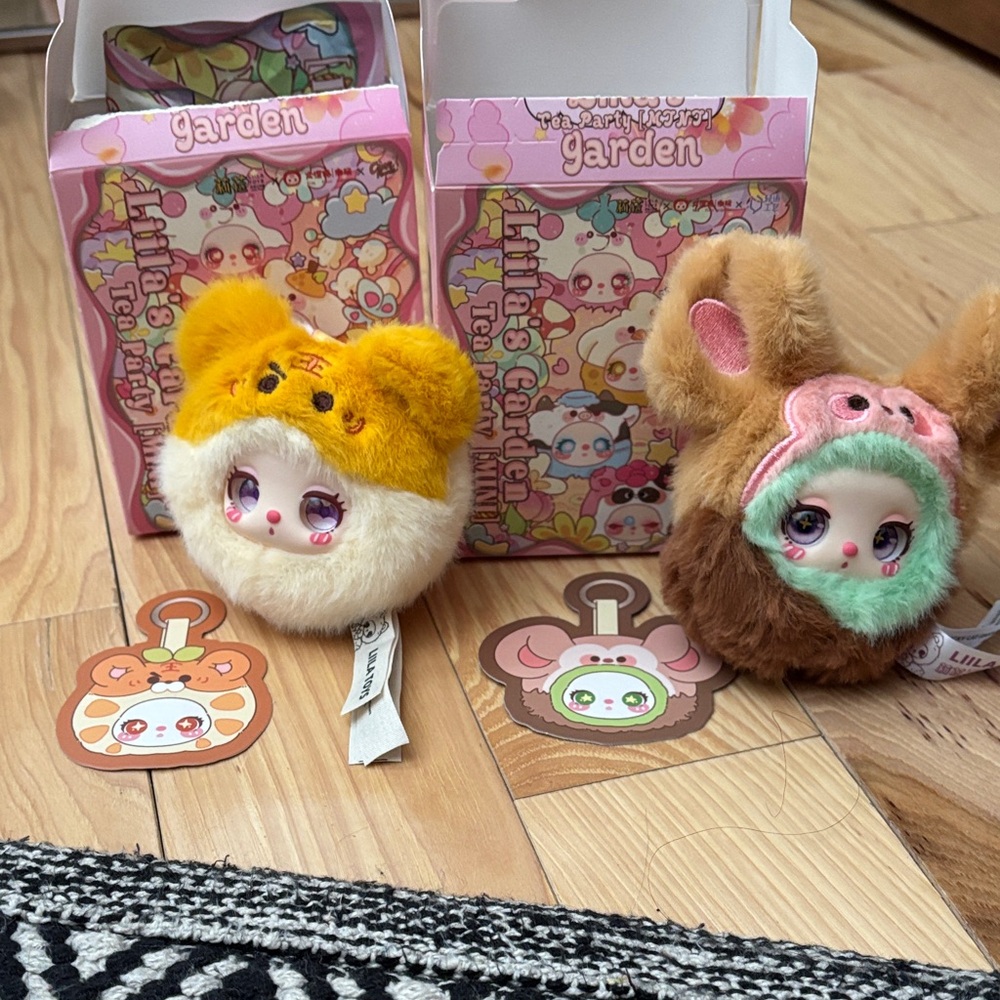 2 x Confirmed Lila’s Garden Tea Party Mini Plush Toys